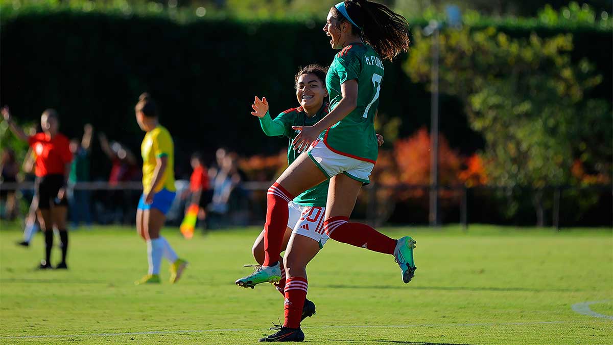 La Selección Femenil Sub-17 de México derrotó 1-0 a Brasil en partido de preparación